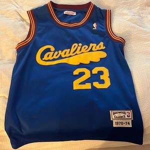 LeBron James Large Throwback Cavaliers Jersey. (Hardwood Classic)